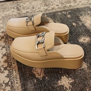 Rag & Bone New York platform mules sz.40 cream